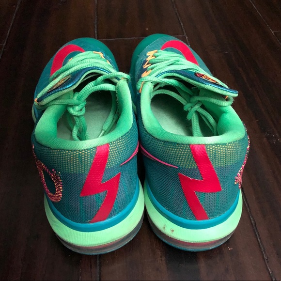 Nike Men's KD VI Elite 'Hero Pack' Turbo Green/Vivid Pink/Nightshade 642838-300 - Picture 3 of 15